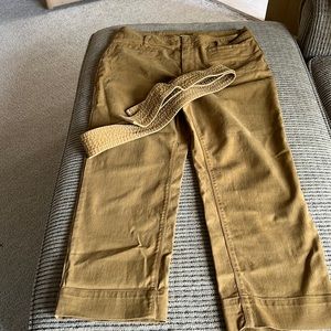 Loft jeans cropped with belt